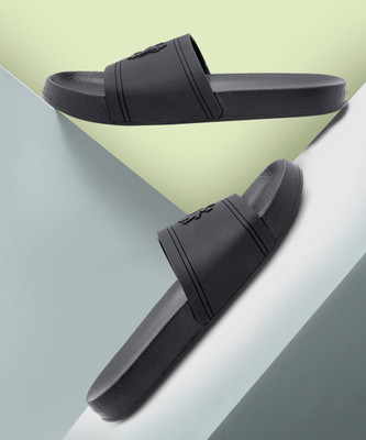 RED TAPE Men Slides(Black , 10)