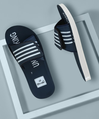 BIRDE Men Comfortable Lightweight Regular Wear Slides(Navy , 8)