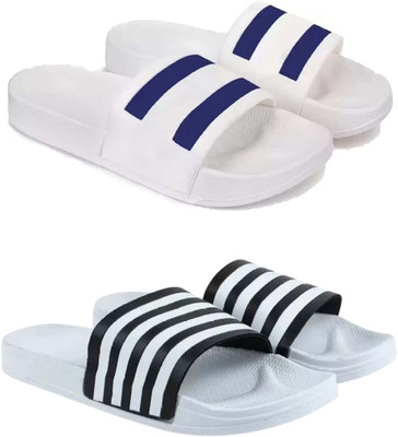 Pennen Men Slides(White, Grey , 7)