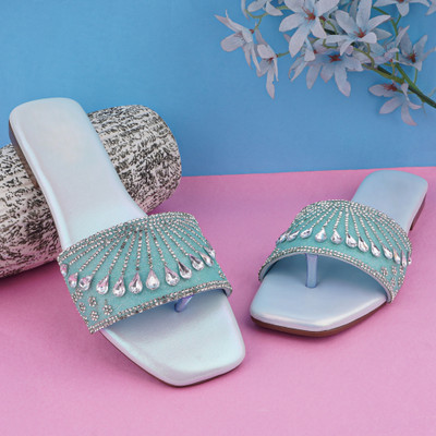 KILLER Women Flats(Blue , 8)