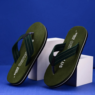 Kixrun Men Slippers(Green , 8)