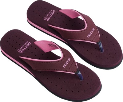 DOCTOR ORTHO PLUS COMFY Women Flip Flops(Multicolor , 6)