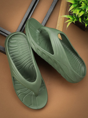 BERSACHE Men Slippers(Green , 6)