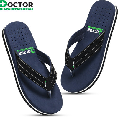 Doctor Health Super Soft Men Newly launch Premium Soft Comfortable Orthopaedic Diabetic Lightweight Antiskid Slippers(Navy , 10)
