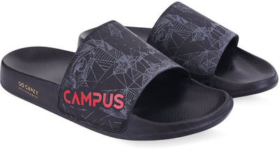 CAMPUS Men Slides(Black , 10)