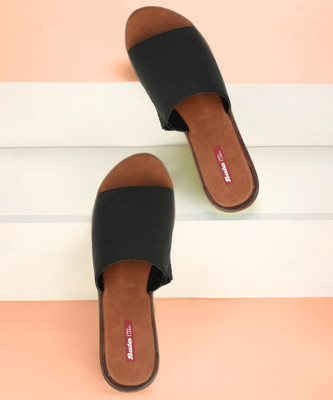 Bata Women MARCELINO Flip Flops(Black , 5)