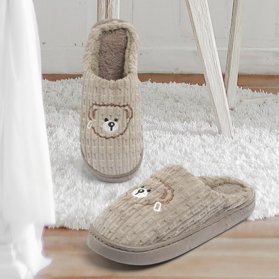 RICHMEN Women Slippers(Brown , 7)