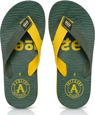 GYMNX Men Flip Flops(Green , 8)