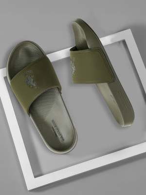U.S. POLO ASSN. Men Slides(Green , 10)