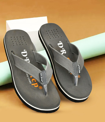 DR STTEP Men Soft Ortho Slippers for Men | Comfy Anti-Skid Flip Flops for Daily Use Slippers(Grey , 11)