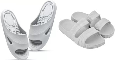 ventus Men Slippers(White , 8)