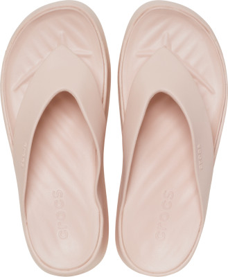 CROCS Women Women's Getaway Platform Flip Flops(Beige , 6 UK/India)