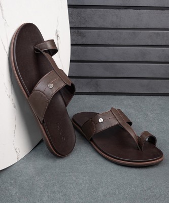 one8 Men Slippers(Brown , 6)