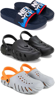 DRACKFOOT Men Slides(Orange , 8)