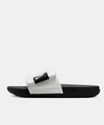 NIKE Men Offcourt Adjust Slides(White , 10)