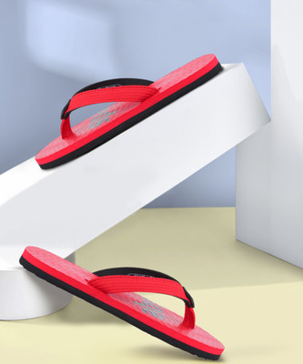 Sparx Men Flip Flops(Red , 10)