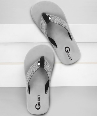 G Best Men Flip Flops(Grey , 8)
