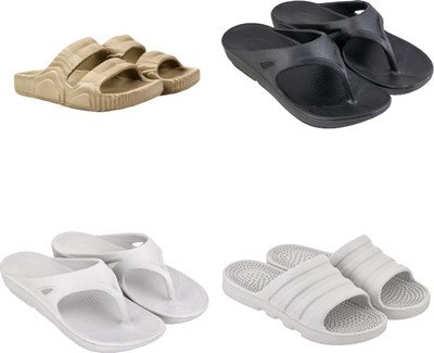 house of common Women Slides(Multicolor , 8)