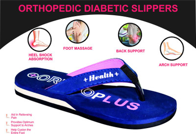 Sale YUG Women Flip Flops(Blue , 5)