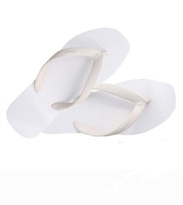WELCO Men Slides(White , 5)