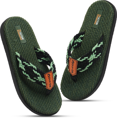 Doctor Health Super Soft Men Men's Orthopedic Slippers | Soft Cushion, Lightweight, Doctor Recommended Design Slippers(Olive , 6)