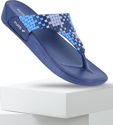 FLITE Women Slippers(Navy, Blue , 7)