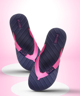 FLITE Women Flip Flops(Pink , 4)