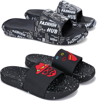 Earton Men Slides(Multicolor , 8)