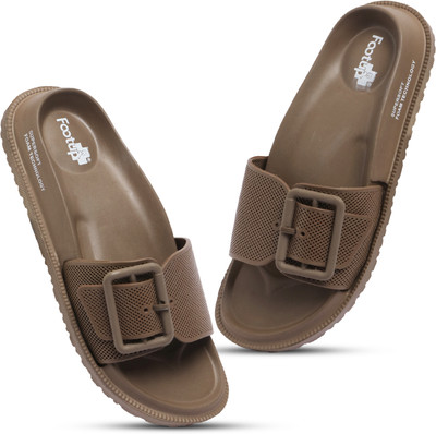 Footup Women Flip Flops(Multicolor , 8)