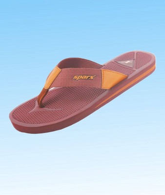 Sparx Men Flip Flops(Brown, Tan , 10)