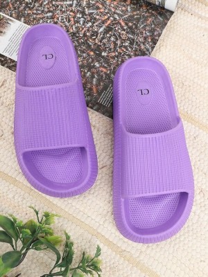 CARLTON LONDON Women Flip Flops(Purple , 4)