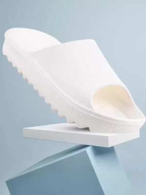 Aloveswalk Men Slides(White , 8)