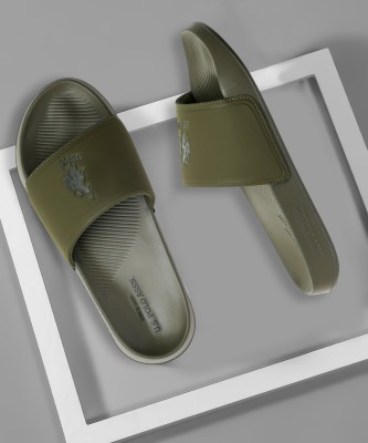 U.S. POLO ASSN. Men Slides(Green , 6)