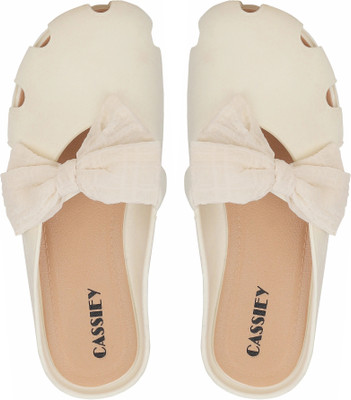Cassiey Women Slides(Beige , 7)