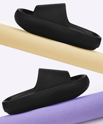 URBOBOX Men Slides(Black , 7)