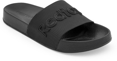 RED TAPE Men Slides(Black , 10)