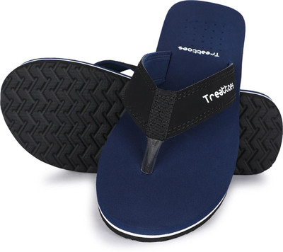 TREATTOES Men T109 Orthopaedic Diabetic Super Fitting Comfort Men Slipper Chappal Daily Use Flip Flops(Navy, Blue , 10)
