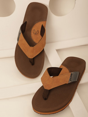 Chupps Men Grip Light Brown Men's Comfortable Slides & Flip Flop Flip Flops(Brown , 9)