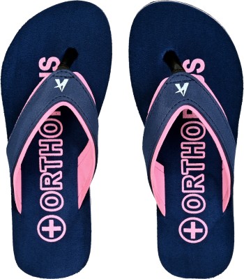 Altek Women Flip Flops(Navy , 5)