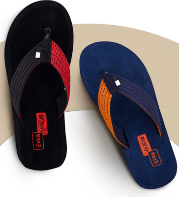Vokline Men Mens Comfortable Trending And Stylish Slipper And Flipflop (Pack Of 2) Slippers(Multicolor , 10)