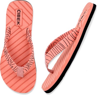 CIBEK Women Flip Flops(Pink , 4)