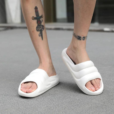 T-ROCK Men Flip Flops(White , 8)