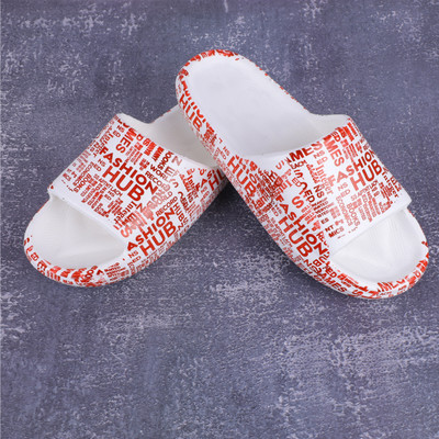Mochites Men Slides(Red, White , 7)