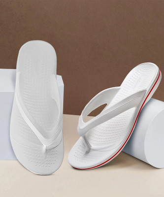 Paragon Men EVK1129G Flip Flops For Men | Easy Washable | Lightweight Slipper | Comfortable Slippers(White , 9)