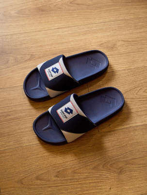 LOTTO Men Slides(Navy , 8)