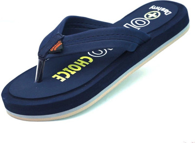 DASHNY Men Ortho-Cure Orthopedic Soft Cushioned Slippers for Men (Sizes 6-12) Flip Flops(Blue , 7)