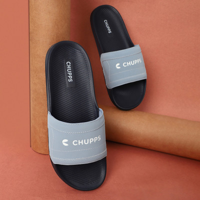 Chupps Men Craft Navy/Grey Men's Comfortable Slides & Flip Flop Slides(Grey , 10)