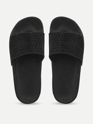 AMACLASS Women Slides(Black , 4)