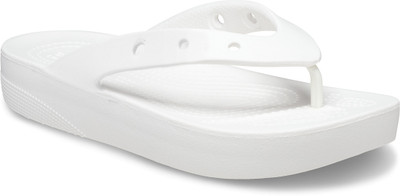 CROCS Women Flip Flops(White , 9)