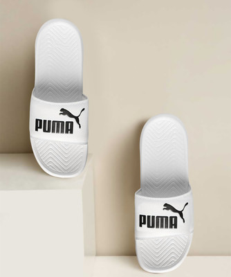 PUMA Men Slides(White , 10)